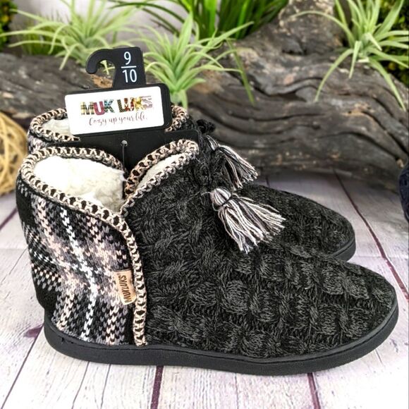 NWT MUK LUKS® Amira Booties Slippers - Size Large (9/10) - Picture 1 of 10